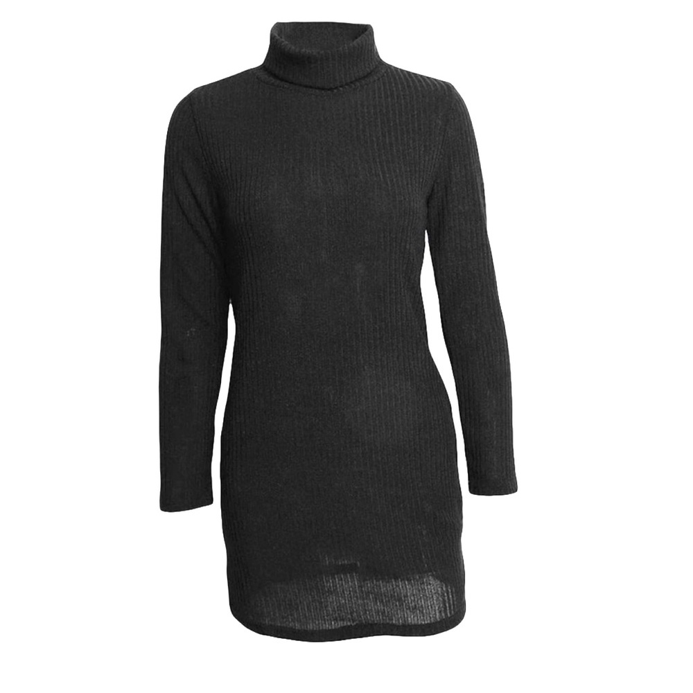 Black sweater dress